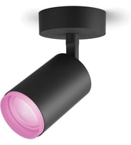 Philips Hue Fugato Single Spot Lamba, Akıllı Led Ampul Ile, Siyah, 1X5.7W 230V (Çok Renkli)