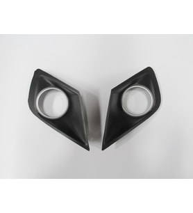 PEUGEOT 207- 09/12; SİS LAMBA KAPAĞI SAĞ/SOL SET (2 PARÇA) SİS DELİKLİ ÇERÇEVESİ GRİ