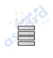 Dreame D9,D9 Max,L10 Pro,D9 Pro Uyumlu 4 Yan Fırça 4 Filtre PKT-iasgf0000134
