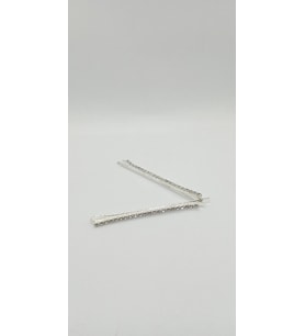 Silver Renk Taşlı Paravana Toka (uzun)