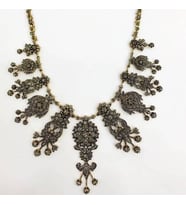 Aşina Gümüş - Muhteşem Yüzyıl Hürrem Elmas Montür Gerdanlık Kolye Black Diamond Sevgiliye Hediye