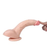 XS Strong Pounder Et Dokusu Süper Realistik Penis Dildo 25.5 CM