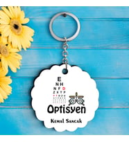 Optisyenlere Özel İsimli Anahtarlık