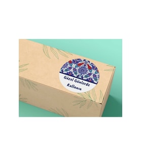 Güzel Günlerde Kullanın Etiketi 2 Yuvarlak Mat Sticker 4 Cm (40 Adet)