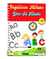 İngilizce Alfabe Öğreten YAZ-SİL Kitabı