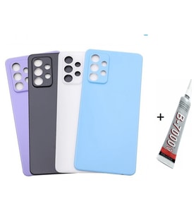 SAMSUNG A32 4G Arka Batarya Pil Kapağı SİYAH (B7000 15 ML Yapıştırıcı)