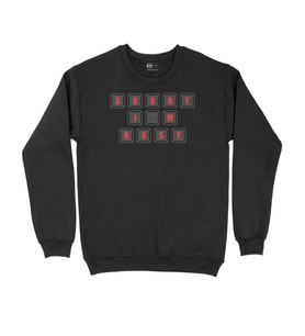 Kırmızı Sorry I Am Bussy Siyah Sweatshirt
