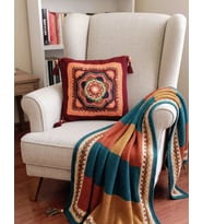 Bordo Mandala Kırlent