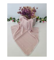 BEBEK BATTANİYESİ BEBEK ÖRTÜSÜ PUSET ÖRTÜSÜ ÇOK AMAÇLI BEBEK PİKESİ MEVSİMLİK HEDİYELİK 80x90 cm (Pudra)