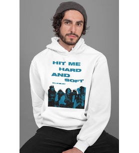 Billie Eilish Hit Me Hard And Soft Baskılı Unisex Oversize Şarkıcı Hoodie
