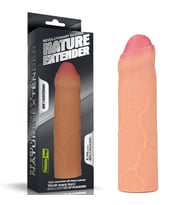 Pretty Love Nature 2.5 Cm Dolgulu Sünnetsiz Süper Realistik Penis Kılıfı