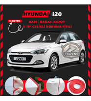 Hyundai İ20 Oto Araç Kapı Koruma Fitili 5metre Parlak Kırmızı Renk