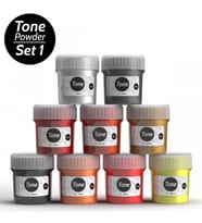 Tone Powder Epoksi Renk Pigmenti Seti Toz Sedefler Set 1 9x10 ml