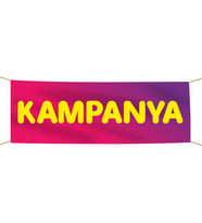 Kampanya Afiş - Pankart 75x300 cm (Kırmızı)
