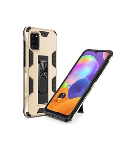Samsung Galaxy A31 Uyumlu Kılıf Zore Volve Kapak (Gold)