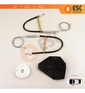Ford Mondeo MK1 MK2 1992-2001 4/5 Kapı 93BBF23201B İçin Ön Sol Kapı Cam Kriko Tamir Seti