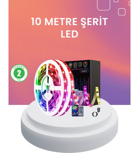10 Metre Telefon Kontrollü Smart Şerit Led Usb Rgb Kumandalı