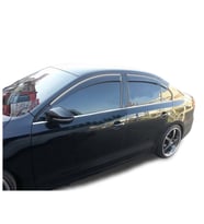 VW Jetta 2011-2019 Paslanmaz Krom Cam Çıtası 6 Parça