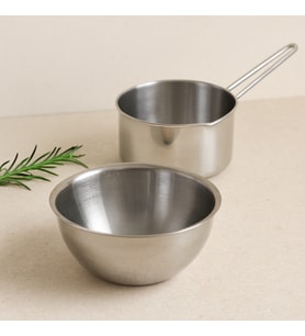 Paslanmaz Çelik 2'li Sosluk ve Sütlük Seti (14cm & 17cm)
