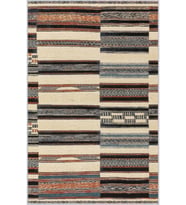 Eliana Home Baskılı, Yıkanabilir Kaymaz Taban Salon Halısı LNA1246 100x150 cm (Kahverengi)