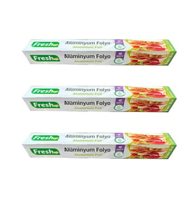 Fresh-Up Ev Tipi Alüminyum Folyo - 30 Cm. x 10 Metre - 3 Paket