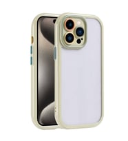 Skyarc Apple iPhone 15 Pro Max Kılıf Kamera Korumalı Renkli Kenar ve Çerçeve Tasarımlı Vitamin Kapak (Yeşil)