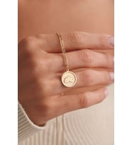 Kişiye Özel 925 Ayar Gümüş Lotus Model Kolye (Gold)
