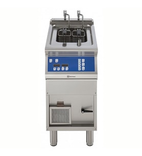 Electrolux Professional Endüstriyel Otomatik Elektrikli Makarna Pişirici, 1 Hazneli-20 Lt, Hızlı Sistem, Programlı, Enfraruj Isıtma Sistemi, Dolaplı, Derinlik 730 Mm - 400 Mm E7PCED1KFP