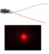 Kırmızı Nokta Lazer Modül Plastik Kafa 5mW 650nm 3V 5V 6mm 15 Metre Mesafe Lazer Diyot Modül