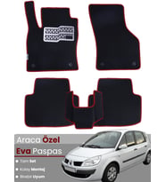 RENAULT SCENİC 2 (2002-2009) Uyumlu EVA Paspas Tam Set–Oto Paspas,Araca Özel,Kolay Montaj