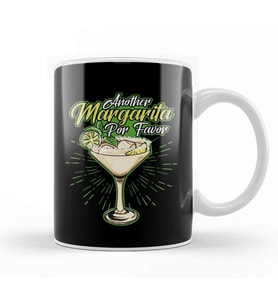 Another Margarita Por Favor Funny Cocktail Joke Kupa Bardak Porselen