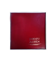 20 Yaprak 40 Sayfa Kutulu Yapıştırma 21×23 Küçük Boy Fotoğraf Albümü (Bordo)