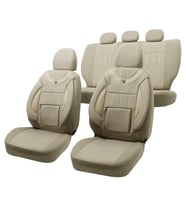Fiat Uno  Uyumlu Jakarlı Oto Koltuk Kılıfı (Bej)