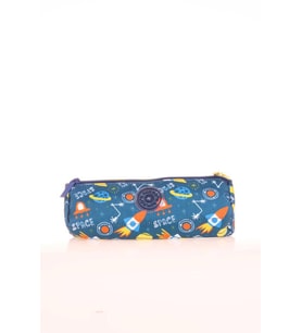 Kaukko Kids 3 Bölmeli Kalem Çantası Evolution Space L8182 (Mavi)
