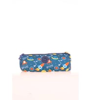 Kaukko Kids 3 Bölmeli Kalem Çantası Evolution Space L8182 (Mavi)