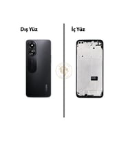 Oppo A38 Siyah Uyumlu Orta Kasa Full Kasa Kapak Gövde Housing
