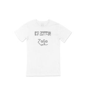 Led Zeppelin Jimmy Page Tişört (Beyaz)