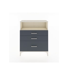 Arges Şifonyer Tek Raflı 3 Çekmeceli 88x30x106 Aytaşı-Antrasit