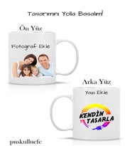 Kişiye Özel Kendin Tasarla Kupa Bardak