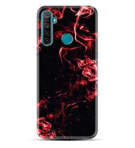 Realme 5i 5 Pro 6i 7 Pro 8 Kılıf Desemli Silikon Red Smoke 1745