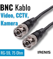 IRENIS BNC Kablo 75 Ohm RG59 Video, Kamera, CCTV