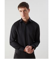 LCW BUSINESS Siyah Slim Fit Uzun Kollu Erkek Gömlek