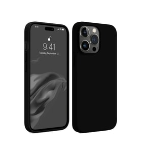 Apple iPhone 15 Pro Kılıf First Silikon - Siyah