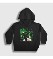 Presmono Unisex Çocuk Siyah Tatsumaki Anime One Punch Man Kapüşonlu Sweatshirt 444642tt