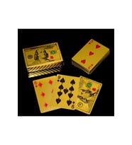Kişiye Özel Dolar Tasarımlı Altın İskambil Oyun Kartı - 9x6x2cm
