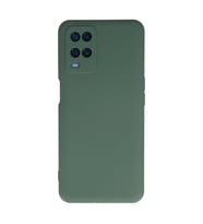 Oppo A54 4g Kılıf Nano İçi Kadife Silikon - Koyu Yeşil