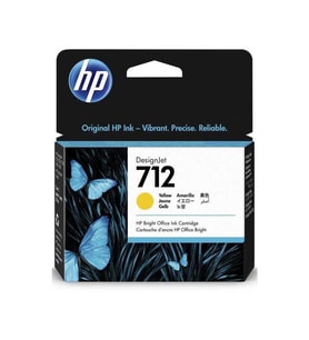 HP 712 Yellow Sarı 29ML Plotter Kartuşu 3ED69A (Beyaz)