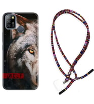INFINIX Smart 4 5 6 Zero 8 S5 Pro Kılıf Boyun Asklı Rasta Silikon Wolf Eyes 1758