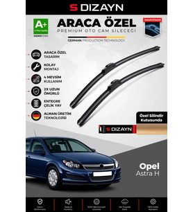 Opel Astra H Ön Cam Silecek Seti 2004-2009 Premium Araca Özel 55-45 Cm A+ Kalite