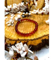 Yetişkin Karamel Damla Kehribar Bileklik